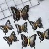 Doble relieve tridimensional mariposa pegamento de pared multicolor opcional para el hogar dormitorio ventana de boda DIY decoración stickers Item Picture